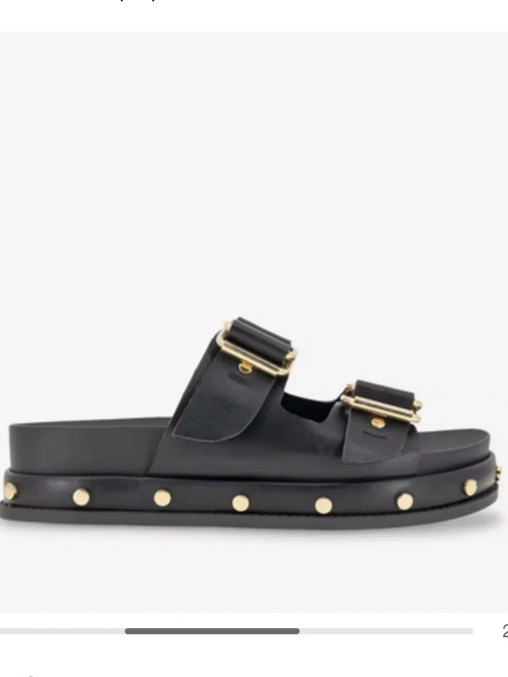 BCBGeneration “Bamba” black platform sandal; size 8;NWOT